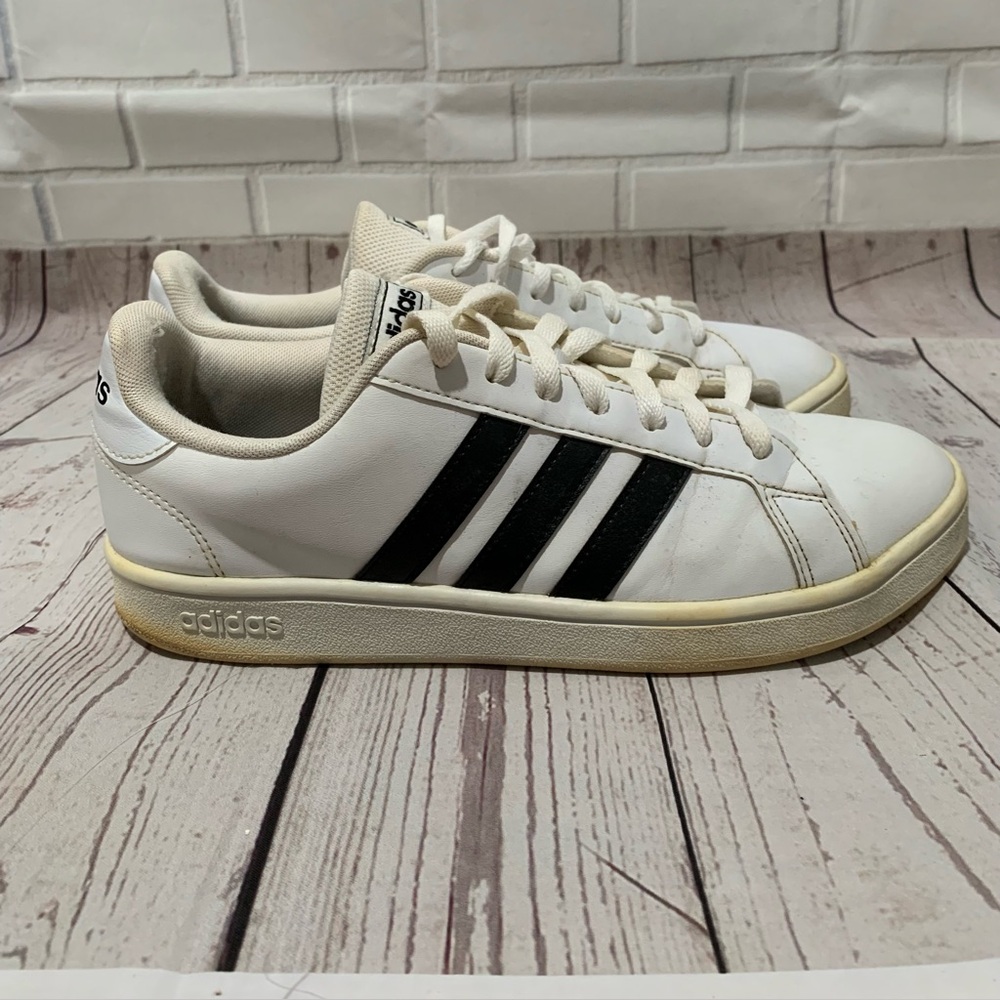 Adidas Grand Court Base White/Black Shoes EE7968 Womens US Size 9